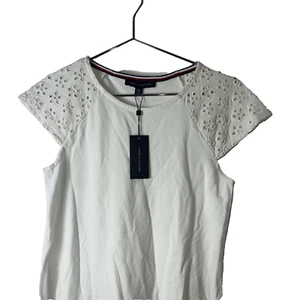 Tommy Hilfiger Ivory Eyelet Sleeveless Dress XL – New with Tags, V-Neck - Picture 1 of 12