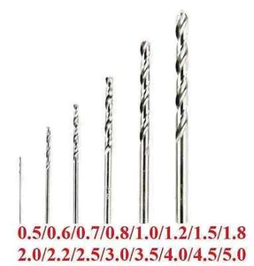 1pc / 20pc Drill Bit 0.3mm-4mm Small Sized Bits Piece Hand Power Tool Wood metal - Picture 1 of 3