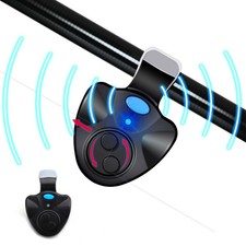 Fishes Bite Alarm  Bells LED Light Bait Sound Warning Sea Fishing Tackles
