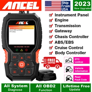 Escáner comercial de camión diésel 12 V 24 V herramienta de diagnóstico lector de códigos de sistema completo  - Imagen 1 de 13