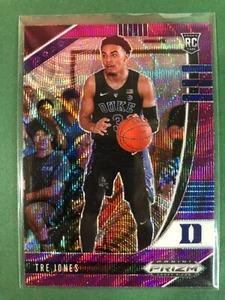 2020 Panini Prizm Draft Picks Tre Jones #77 Purple Wave Prizm Duke Spurs SP - Picture 1 of 2