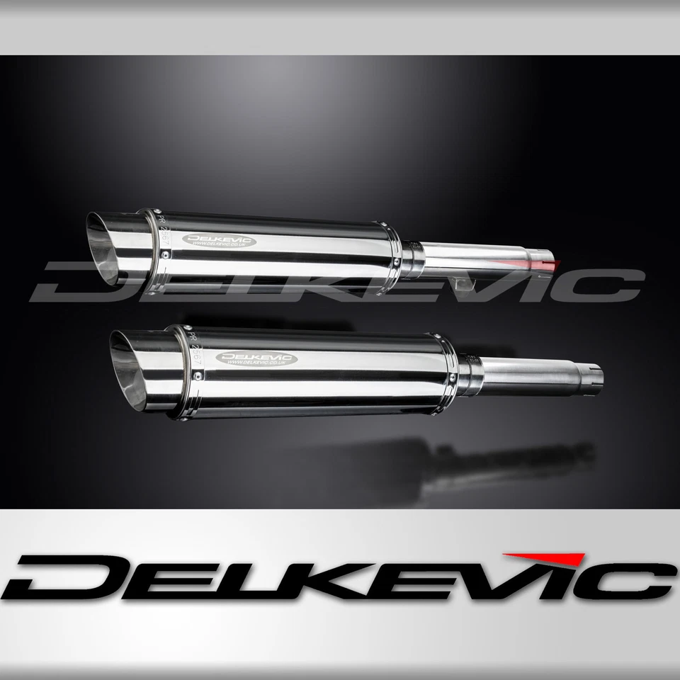 Kit silenciador escape redondo de acero inoxidable Honda CB450 K3-K7 1970-1974 deslizable 14" Foto 1 de 4