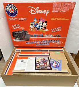 LIONEL O-GAUGE 6-31946 MICKEY'S DISNEY ANIMATED CHRISTMAS STEAM TRAIN SET IN BOX - Picture 1 of 22