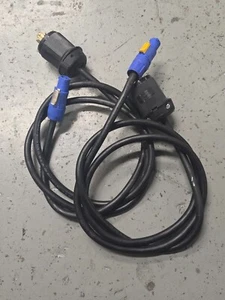 6' 12/3 Stecker L6-20 Twist auf blau Neutrik Powercon SJOW Stromkabel - Bild 1 von 2