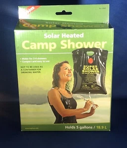  Solar Heated Camp Shower, 5-Gallon, Black 5 gallon - Picture 1 of 1