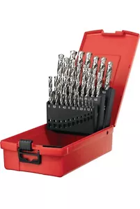 Hilti 25-Piece Precision-ground HSS-G Drill Bit Set for drilling into steel - Picture 1 of 8
