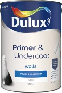 Dulux Primer and Undercoat for Walls - White - 5 Litre - Picture 1 of 1