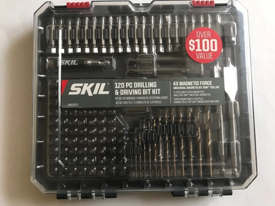 SKIL SMXS8501 120 Pc. Drill/drive Set W/universal Magnetic Bit Grip Collar