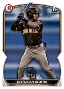 2023 Bowman 1st Nerwilian Cedeno Rookie RC Insert Set Break Prospect Padres #81 - Picture 1 of 2
