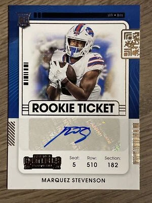 2021 Panini Contenders Rookie Ticket Auto #238 Marquez Stevenson - Image 1 of 2