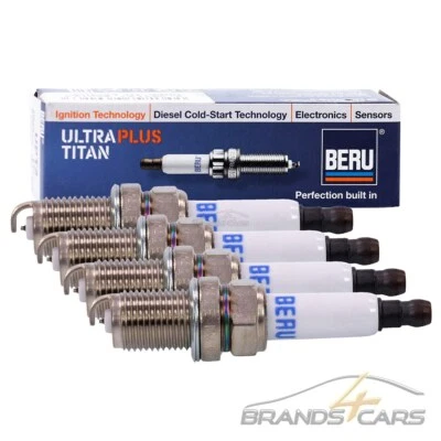 4x BERU ZÜNDKERZE ULTRA TITAN FÜR MERCEDES A-KLASSE W169 B-KLASSE W245 - Bild 1 von 4