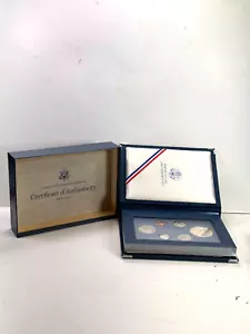 Two 1987-S Proof PRESTIGE SETS AND Two 1990 PRESTIGE SETS Box and COA. - Picture 1 of 6