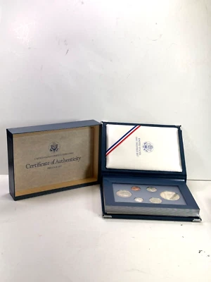 Two 1987-S Proof PRESTIGE SETS AND Two 1990 PRESTIGE SETS Box and COA.  - Image 1 of 4