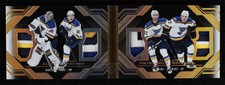 2016-17 UD Black Quad Relic Booklets Premium /10 Jake Allen Vladimir Tarasenko
