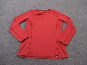 Patagonia Shirt Womens M Red Midweight Capilene Base Layer Outdoors Hiking - Picture 1 of 9