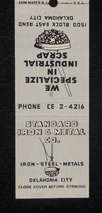 40er Jahre? Standard Iron & Metal Co. Stahl Industrieschrott E. Reno Oklahoma City OK - Bild 1 von 2