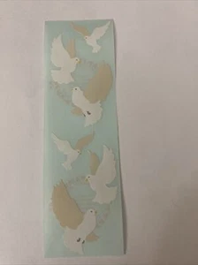 Mrs. Grossman's Vintage 1988 Stickers Doves Flying Birds-1 Sheet - Picture 1 of 1