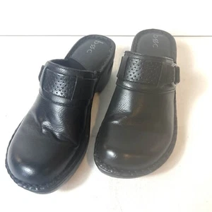 b.o.c Born Women's Size 6 M Slip On Mule Black Faux Leather Comfort Casual Shoes - Picture 1 of 11