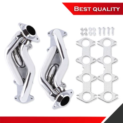 Juego de cabezales de escape Shorty Ford F150 5,4 L V8 2004-2010 acero inoxidable Foto 1 de 4