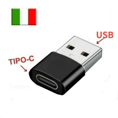 Adattatore Per Tipo Type C femmina a USB Maschio connettore per Smartphone - Immagine 1 di 4