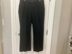 Lee Trouser Style Black Jean Chino Size 14 Petite Straight Leg - Picture 1 of 4