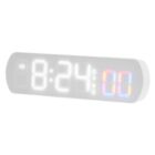 LEDAnzeige Sprachaktiviertes Aufwachen Weiße Uhr Mit Blauem Licht Schön