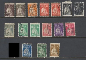 Portugal Stamps: 1927 Redrawn Ceres. SG702;704;707/8;710;712/3;716/7;720/1;724 - Picture 1 of 2