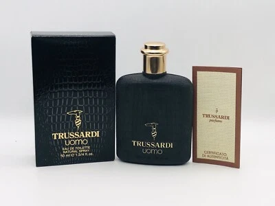 Profumo Trussardi uomo Vintage 50 ml Spray Pour Homme Anni 80 Prebarcode Raro - Immagine 1 di 4