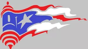 Puerto Rico Flag PR Decal Sticker Car Vinyl no background Morro - Picture 1 of 3