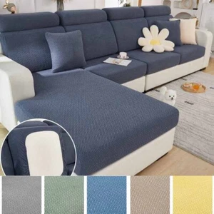 L Shape Sofa Couch Covers Wear-Resistant Universal Sofa Cover Stretch Slipcover - Picture 1 of 106