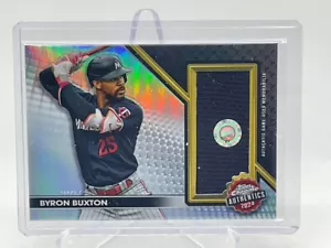 2024 Topps Cromo BYRON BUXTON Auténtico Reliquia Juego Usado Jersey Parche Gemelos - Imagen 1 de 1