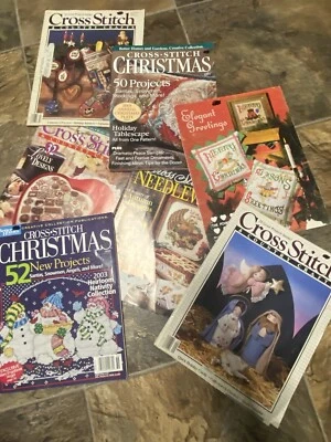 Vintage lot of cross stitch sweet stitches magazines with multiple design 7 book - Image 1 of 4