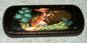 Vintage Russland Brille Hartschale wunderschön handbemalt - Bild 1 von 6