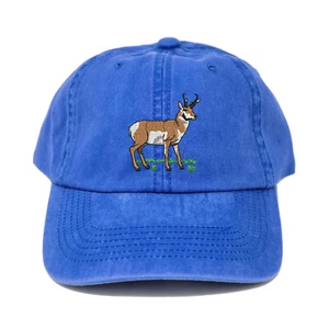 Antelope embroidered cotton baseball cap (available in many colors) - Picture 1 of 17