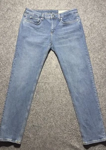 Pantalones de mezclilla azules de tiro medio ajustados elásticos Rag&Bone 28 para mujer - Imagen 1 de 15