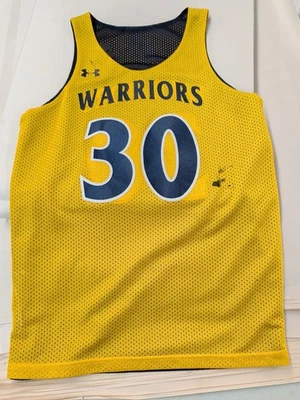 青少年大号Under Armor金州勇士队库里球衣双面 — 第 1/4 张图片