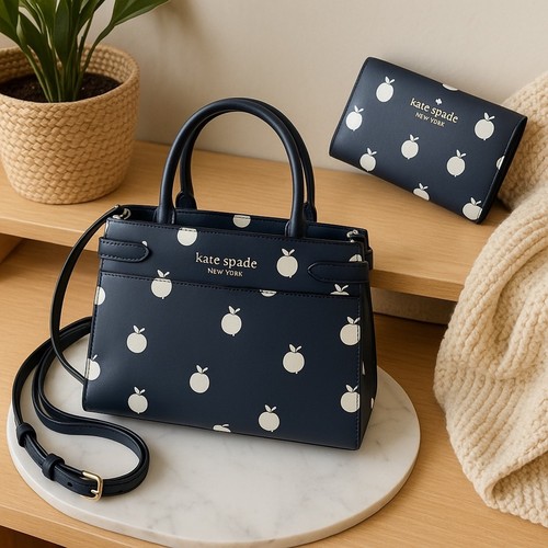 Borsa piccola Kate Spade Staci K8176 + portafoglio Staci K8304 Apple