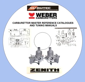RICAMBI CARBURATORE CATALOGHI E MANUALI TUNING - SU U BUTEC, WEBER, ZENITH, SOLEX - Foto 1 di 8