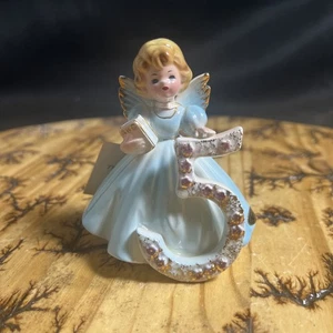 Estatuilla de porcelana original Josef vintage - cumpleaños edad 5 ángel - Imagen 1 de 6