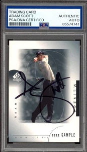 2001 SP Authentic Preview #24 Adam Scott Signed Authentic Stars Rookie PSA AUTO - Picture 1 of 2
