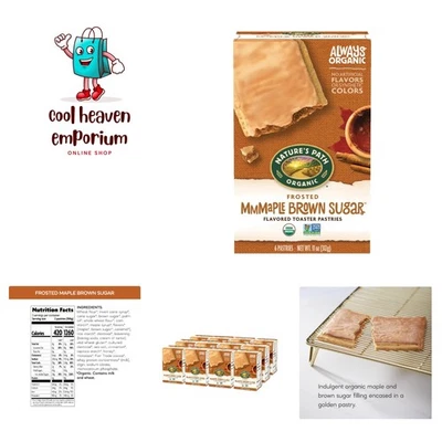 Tostadora de azúcar morena de arce esmerilado orgánico pasteles, paquete de 12 11 oz, sin OGM Foto 1 de 4