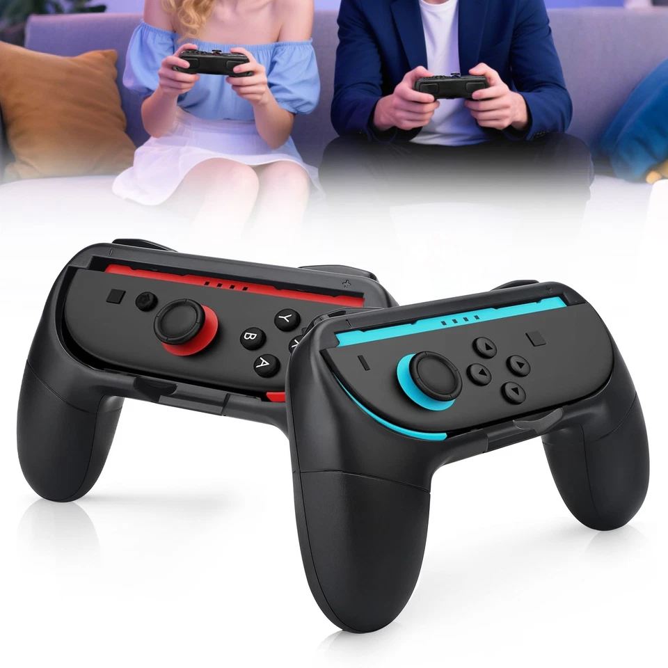 2 Piezas Empuñaduras para Nintendo Switch 2 Joy-Con Mango Controlador Ergonómico ABS Foto 1 de 4