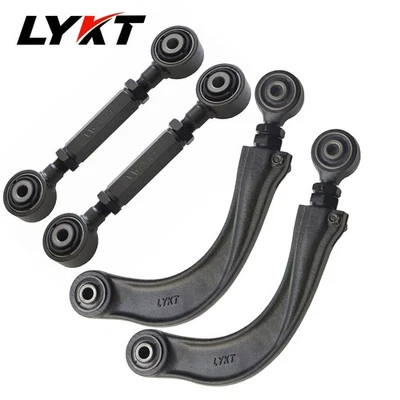 LYKT 4pcs Control  Arms Adjustable Rear Camber&Toe Kit for Ford、Mazda、Volvo Foto 1 de 4