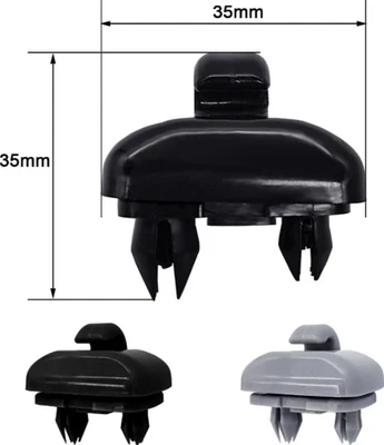 APTO ALFA ROMEO COCHE PARASOL SOPORTE PANELES SUJETADOR GANCHOS CLIP 2x Foto 1 de 4