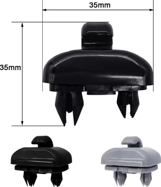 FIT ALFA ROMEO CAR SUN VISOR HOLDER PANELS FASTENER HOOKS CLIP 2x - Image 1 of 4