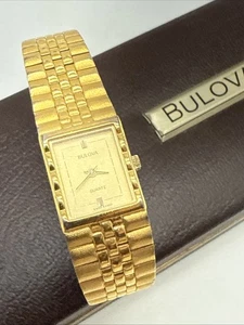 BULOVA P3 SWISS 1983 VINTAGE 23MM GEHÄUSE ST. STAHL QUARZ DAMEN DATUM UHR - Bild 1 von 11