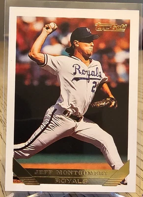 1993 Topps Gold Jeff Montgomery #130 Royals - Image 1 of 2