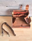 Swiss Army Leather Bag Folding Vintage Military Officer Medic Paramedic WW2 WW1