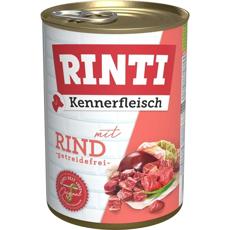 Finnern Rinti Dog  - Kennerfleisch Dose Rind 400g x 24 - Bild 1 von 1