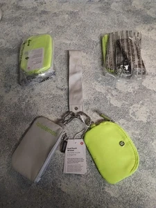 Lululemon Keychain Wristlet Wallet Lime Green - Picture 1 of 4